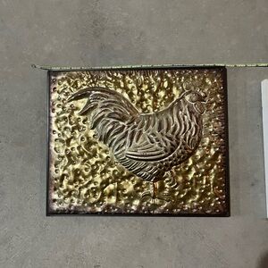 Gold Rooster Wall Art
